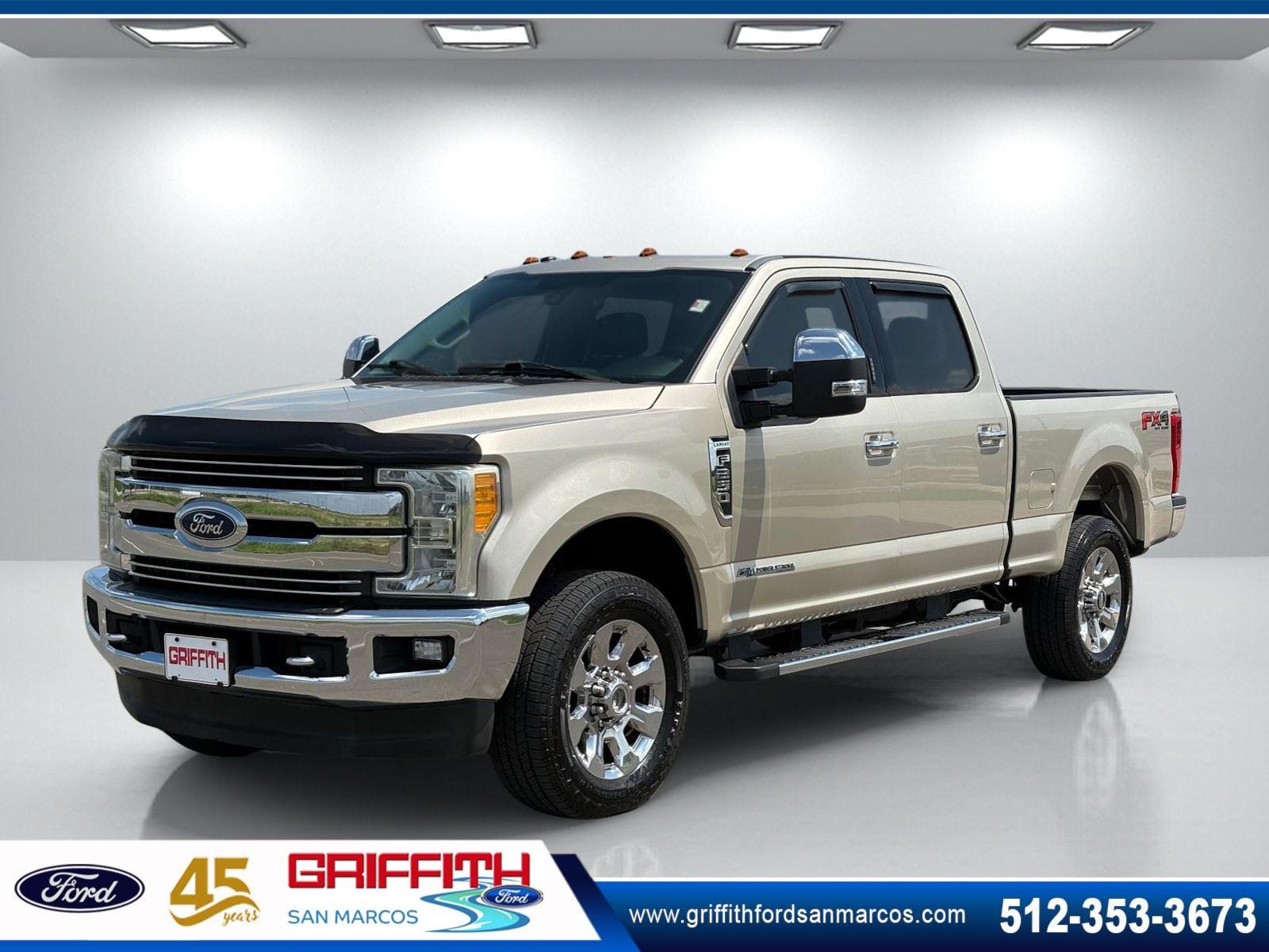 Gold 2017 Ford F-250 Super Duty Pickup Truck Four-Wheel Drive 