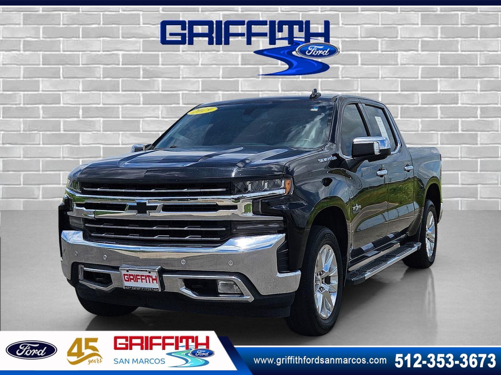 Black 2019 Chevrolet Silverado 1500 Pickup Truck Four-Wheel Drive 8-Speed Automatic