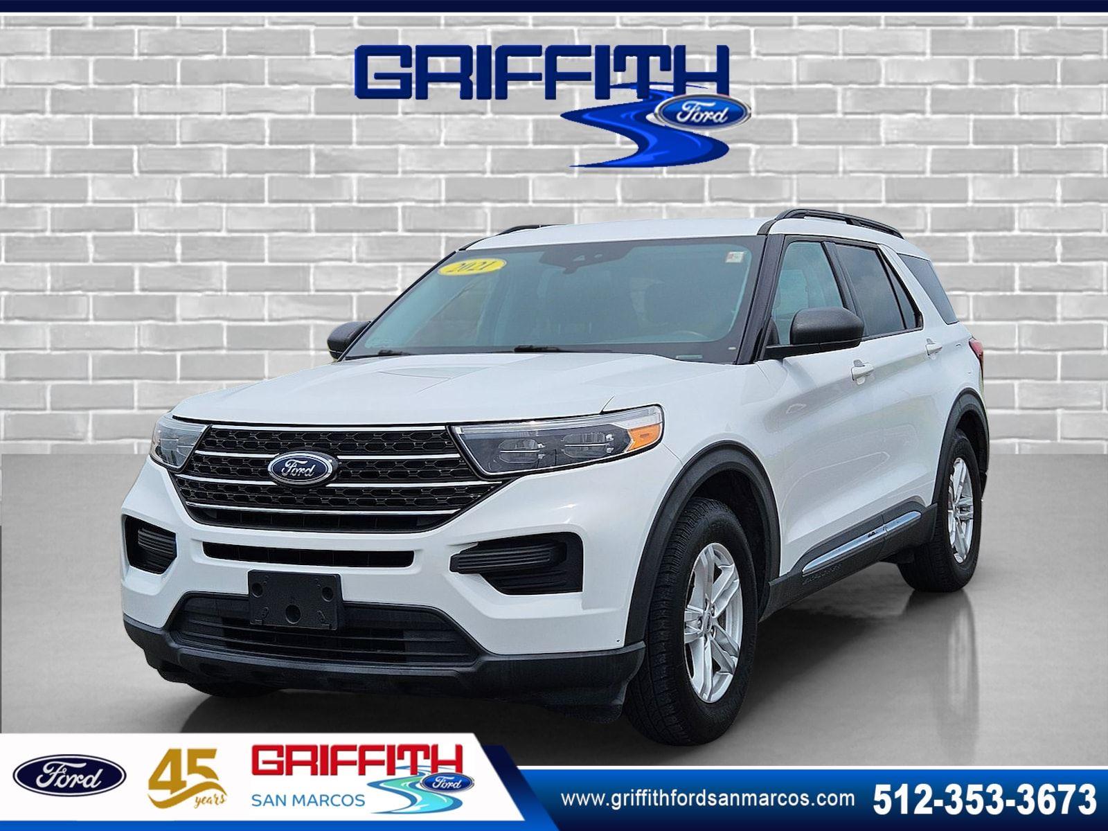 WHTE 2021 Ford Explorer SUV / Crossover Rear-Wheel Drive