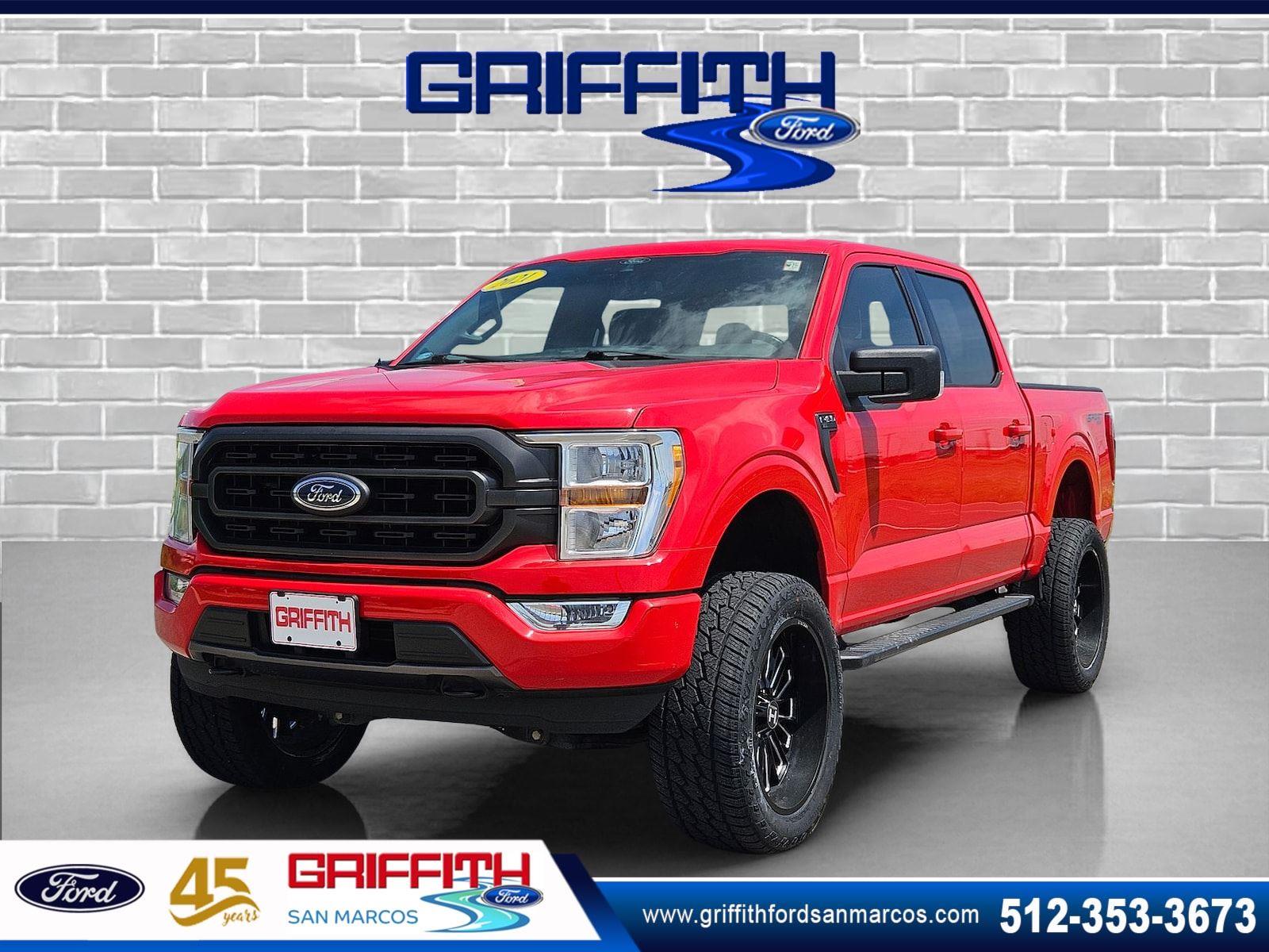 Race Red 2021 Ford F-150 Pickup Truck Four-Wheel Drive Automatic