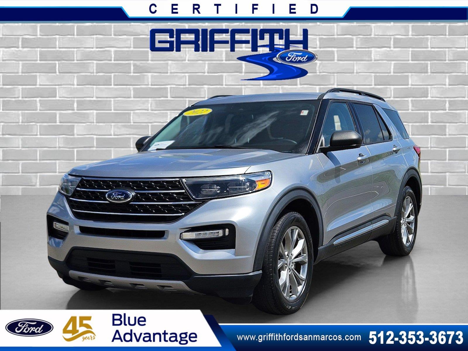 Iconic Silver Metallic 2022 Ford Explorer SUV / Crossover Rear-Wheel Drive Automatic