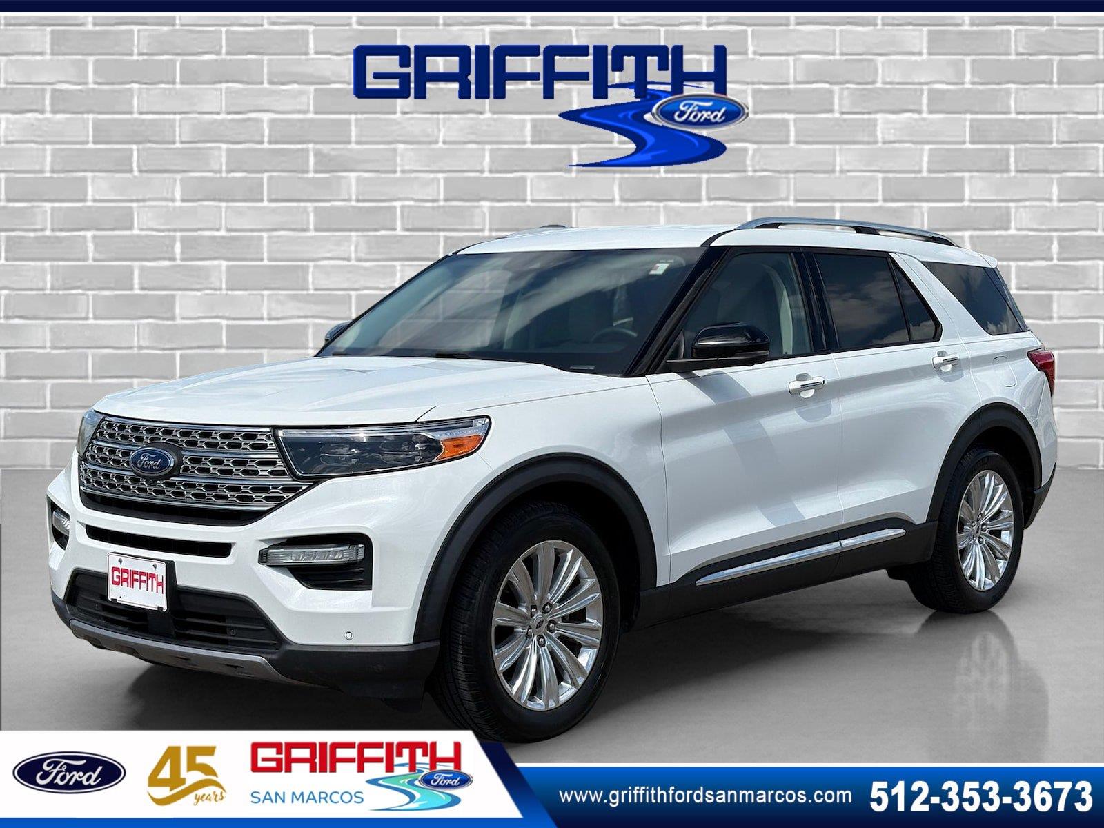 Star White Metallic Tri-Coat 2020 Ford Explorer SUV / Crossover Rear-Wheel Drive Automatic
