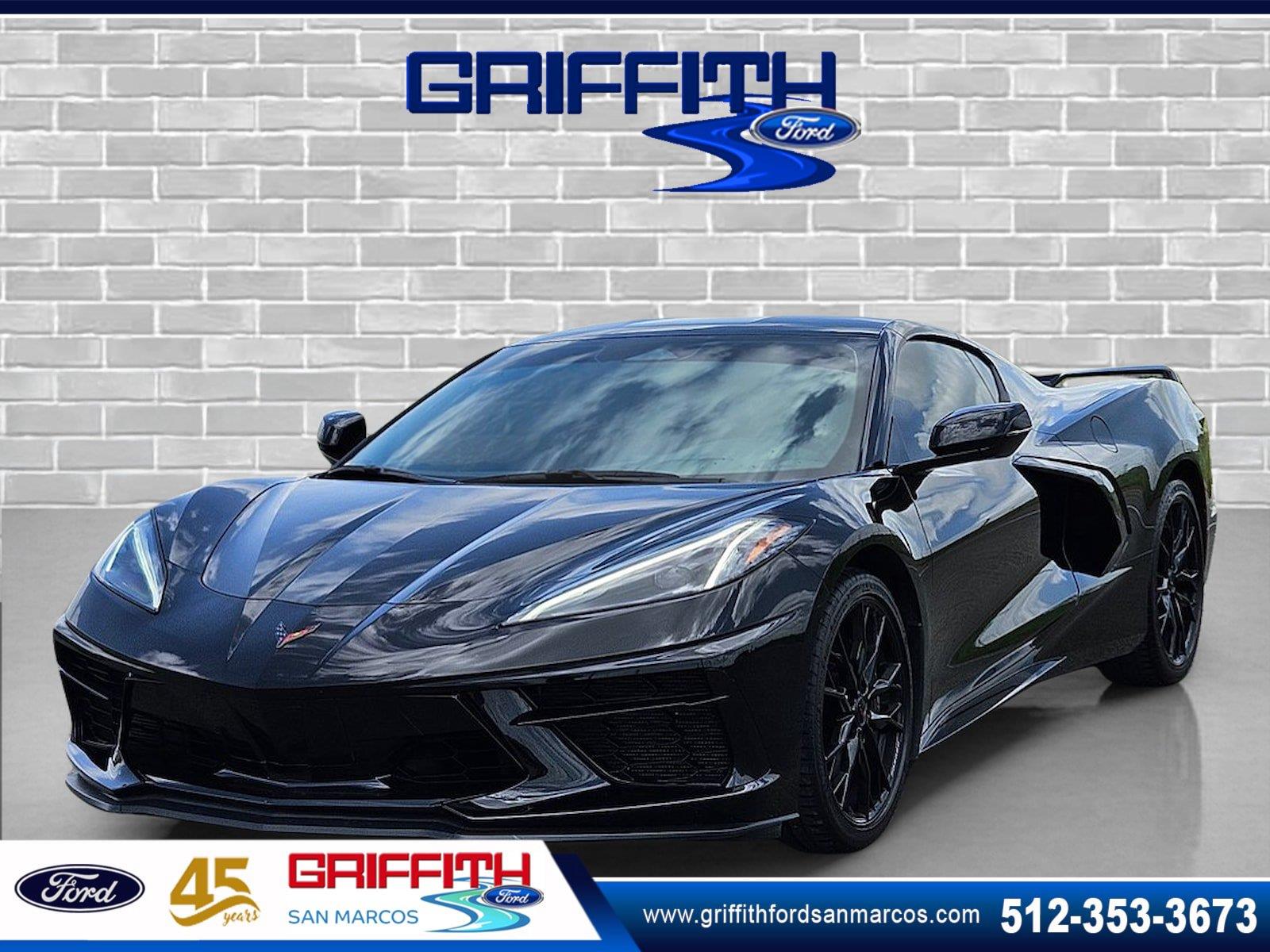 Black 2024 Chevrolet Corvette Coupe Rear-Wheel Drive 8-Speed Dual Clutch