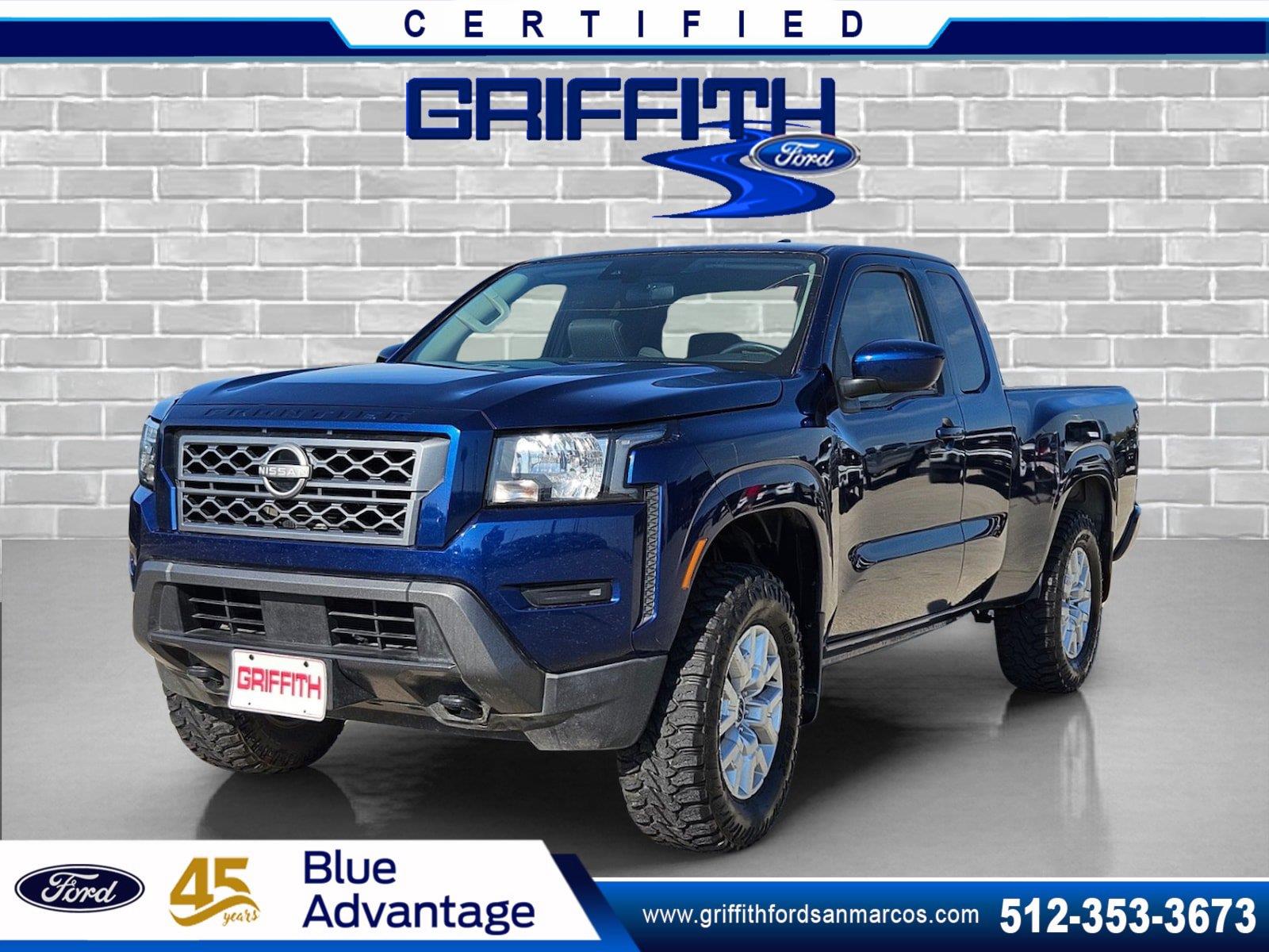 Deep Blue Pearl 2023 Nissan Frontier Pickup Truck Four-Wheel Drive Automatic