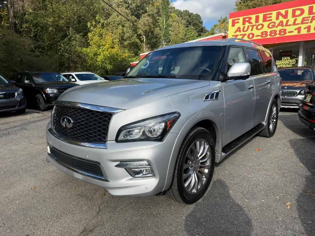 Silver 2015 INFINITI QX80 SUV / Crossover All-Wheel Drive Automatic