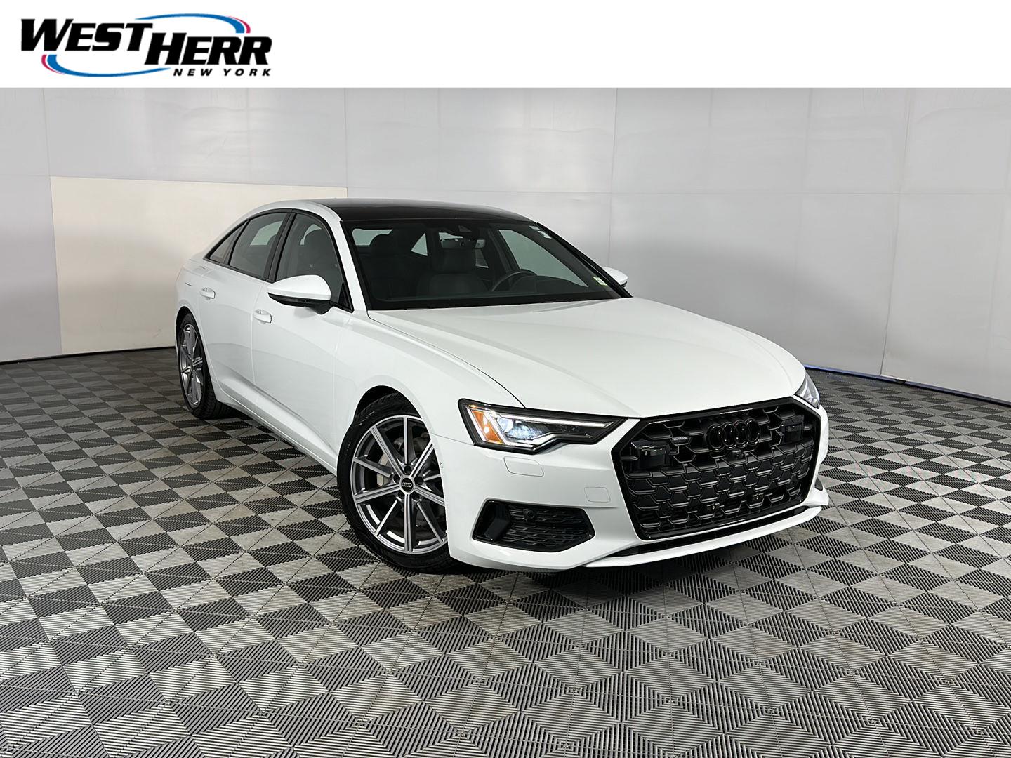 Glacier White Metallic 2025 Audi A6 Sedan All-Wheel Drive Automatic