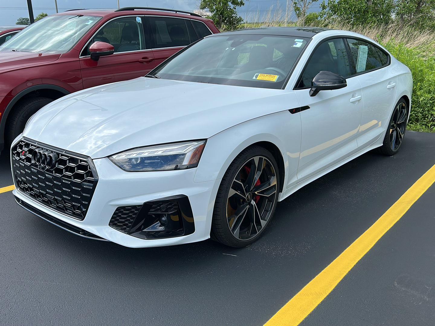 Used 2024 Glacier White Metallic Audi Premium Plus image 2