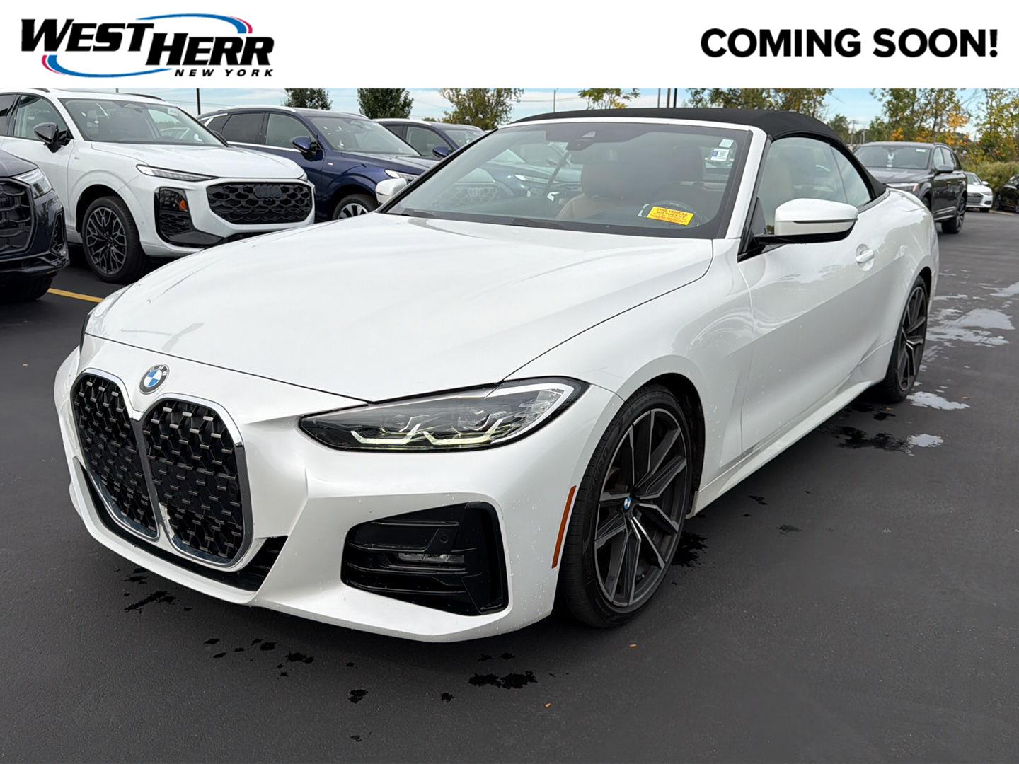 Mineral White Metallic 2021 BMW 4 Series Convertible Rear-Wheel Drive Automatic