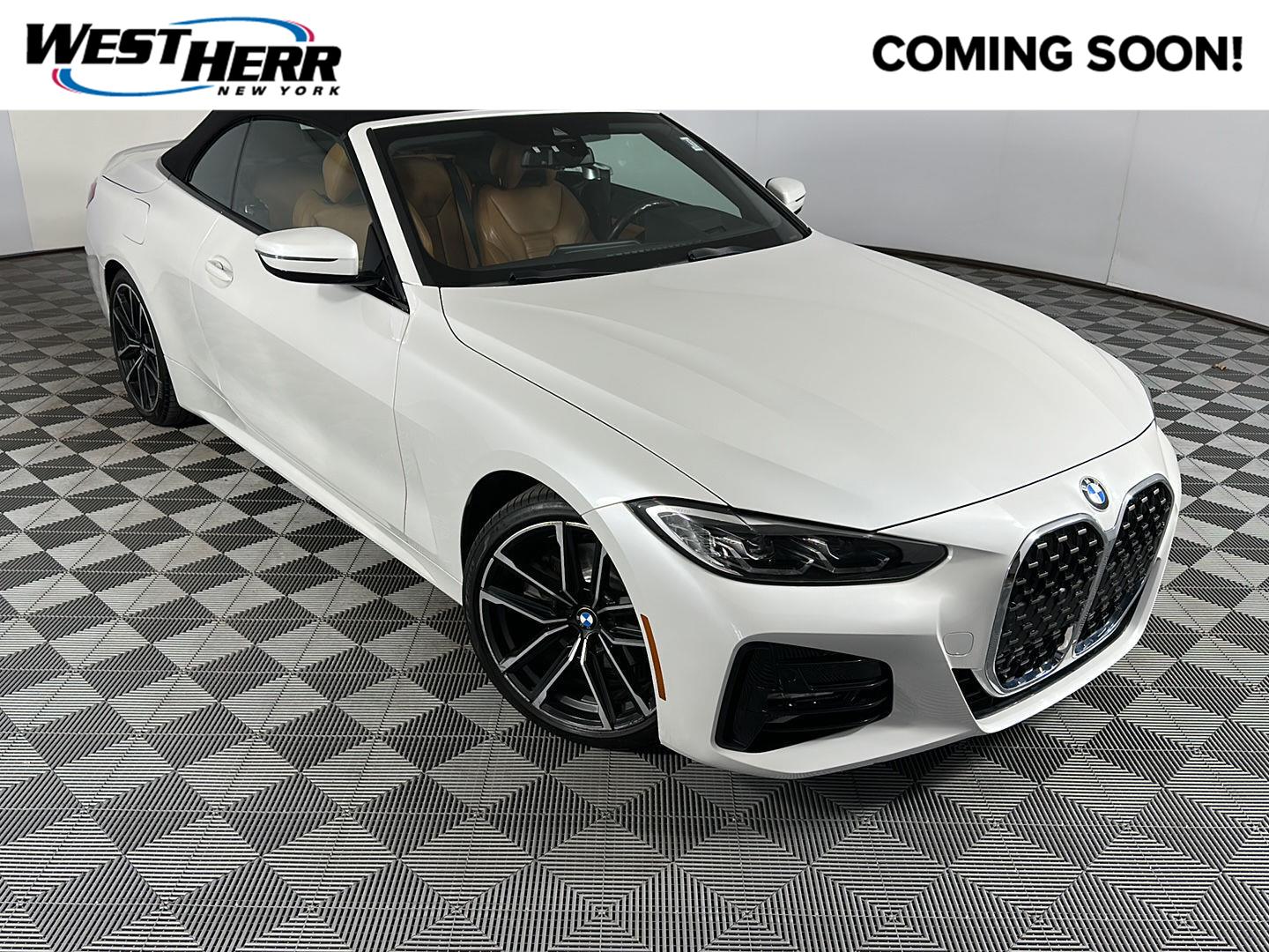 Mineral White Metallic 2021 BMW 4 Series Convertible Rear-Wheel Drive Automatic