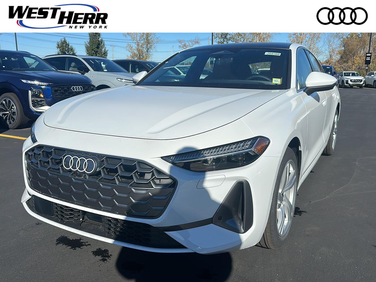 Glacier White Metallic 2026 Audi A5 Sedan All-Wheel Drive Automatic