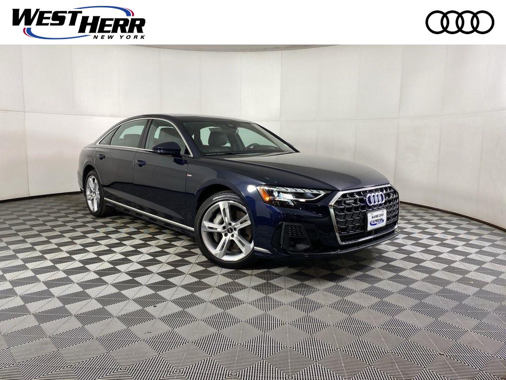 Blue Metallic 2025 Audi A8 Sedan All-Wheel Drive 8-Speed Automatic