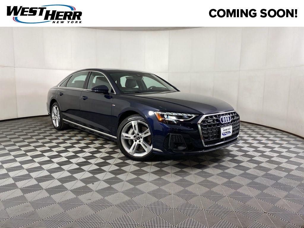 Blue Metallic 2025 Audi A8 L quattro 55 TFSI AWD Sedan All-Wheel Drive 8-Speed Automatic