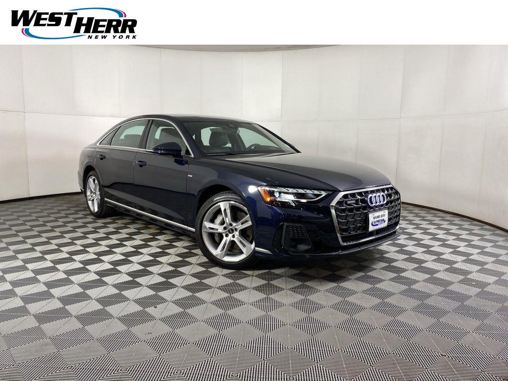 Blue Metallic 2025 Audi A8 Sedan All-Wheel Drive 8-Speed Automatic