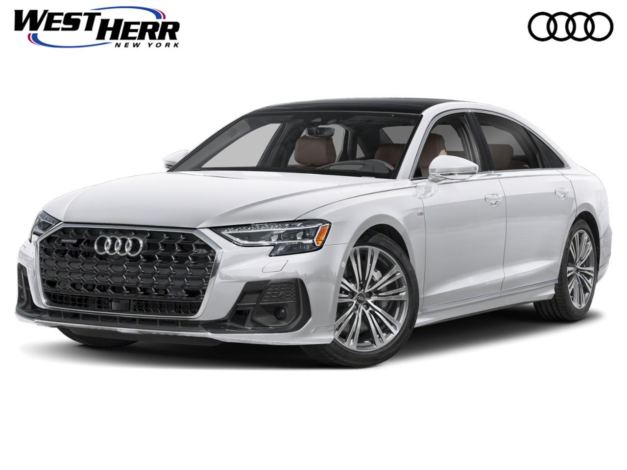Glacier White Metallic 2026 Audi A8 Sedan All-Wheel Drive Automatic
