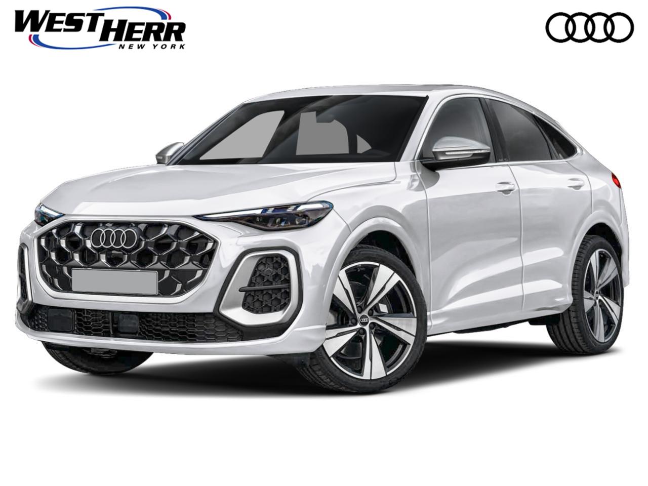 Glacier White Metallic 2026 Audi SQ5 Sportback Sedan All-Wheel Drive Automatic