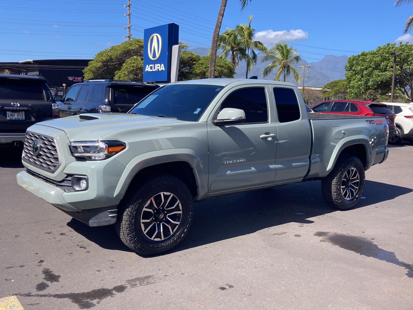 Green 2022 Toyota Tacoma Pickup Truck  Automatic