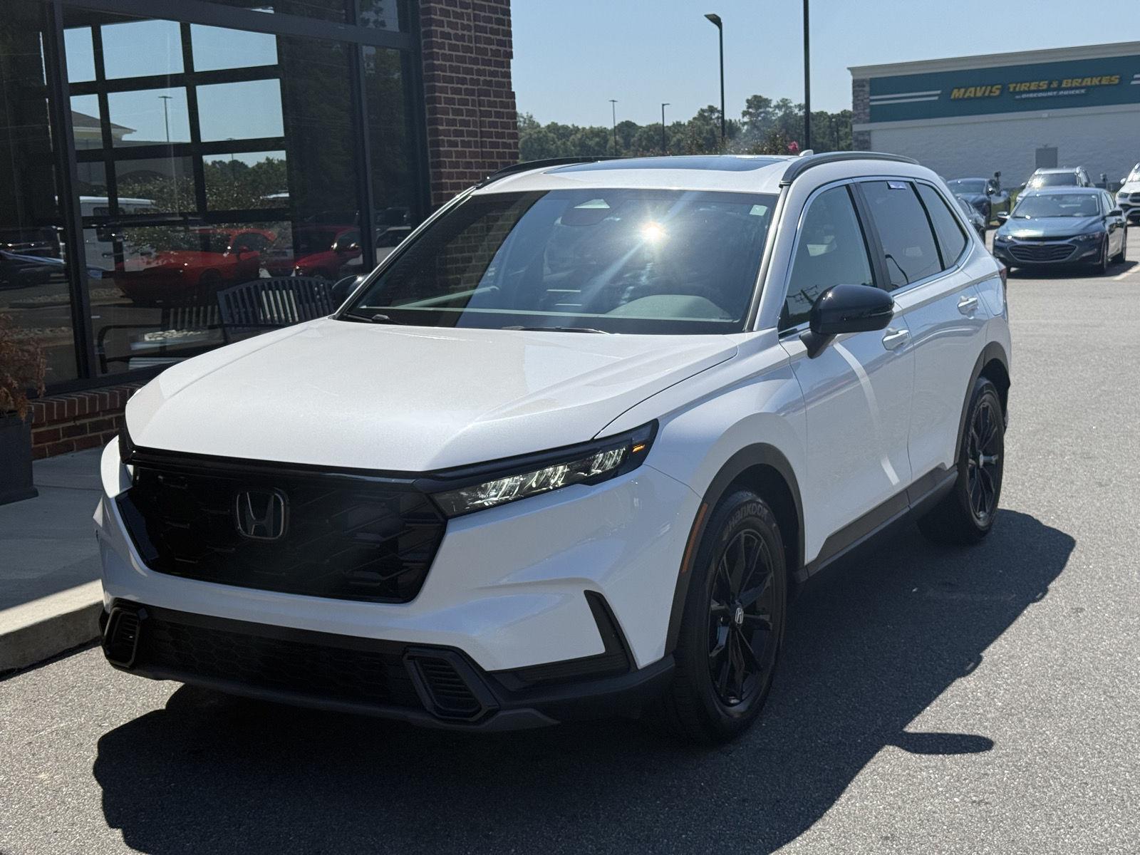 Platinum White Pearl 2025 Honda CR-V Hybrid SUV / Crossover Front-Wheel Drive 1-Speed Dual Clutch