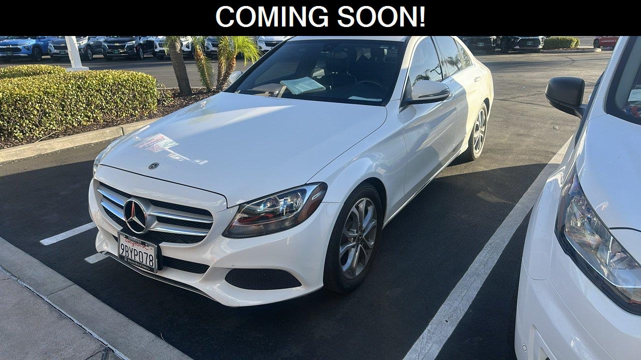 Polar White 2018 Mercedes-Benz C-Class Sedan Rear-Wheel Drive Automatic