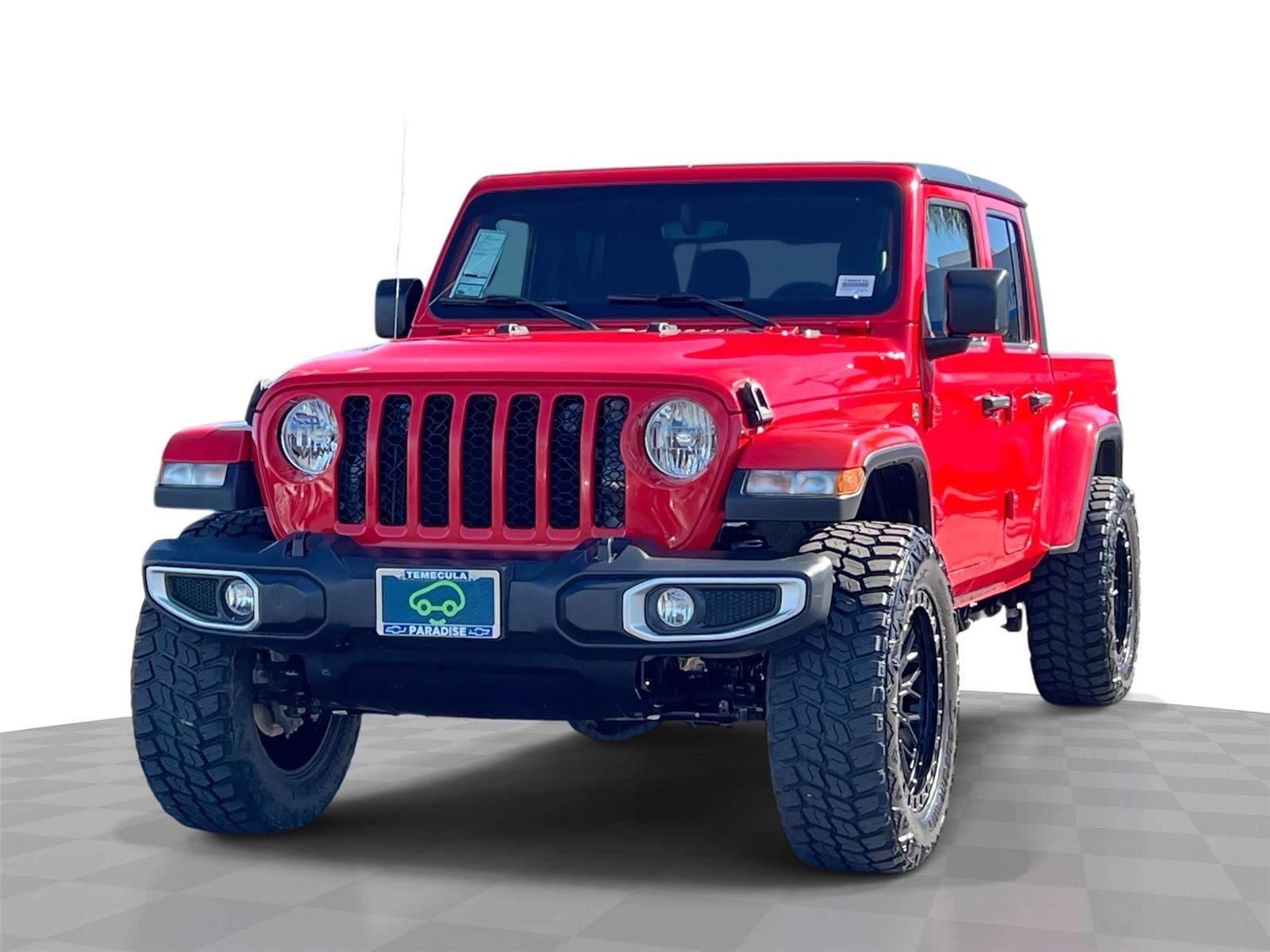 Firecracker Red Clearcoat 2023 Jeep Gladiator Sport S Crew Cab 4WD Pickup Truck Four-Wheel Drive 8-Speed Automatic