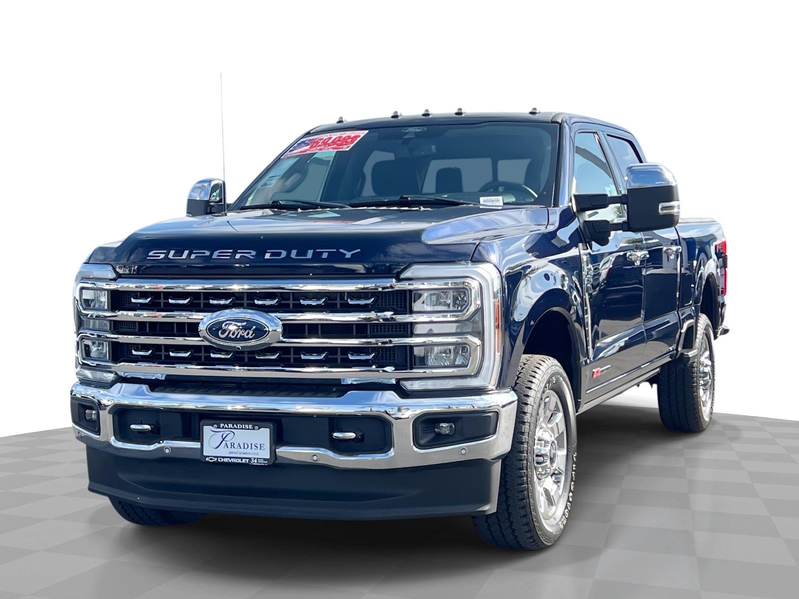 Antimatter Blue Metallic 2024 Ford F-250 Super Duty Pickup Truck Four-Wheel Drive Automatic