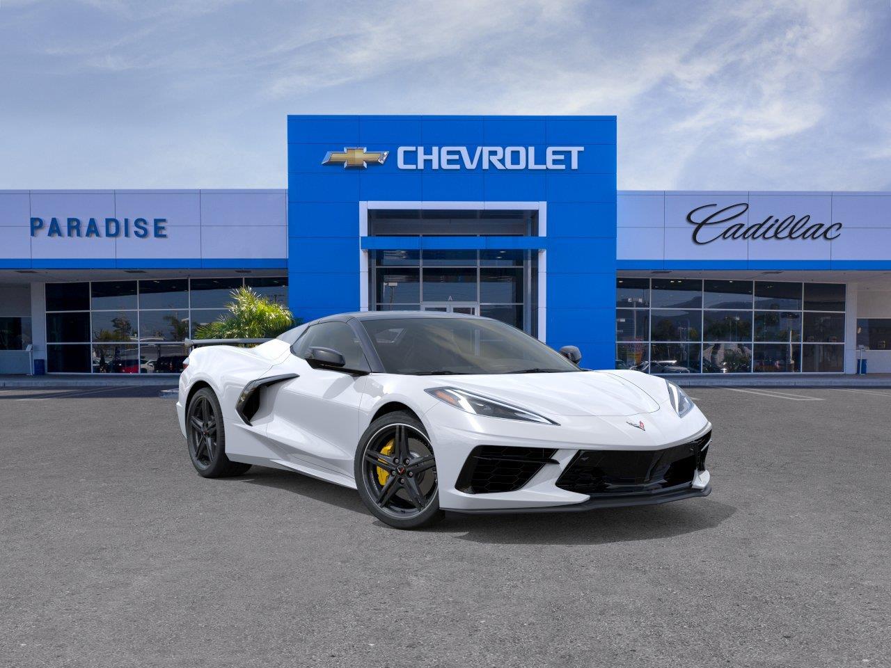 Arctic White 2025 Chevrolet Corvette Convertible Rear-Wheel Drive 8-Speed Dual Clutch