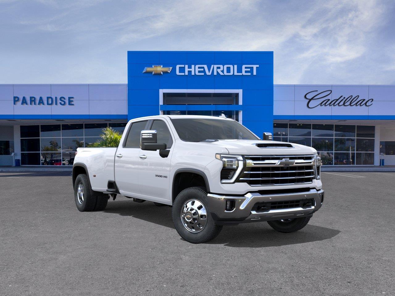 Summit White 2026 Chevrolet Silverado 3500HD Pickup Truck Four-Wheel Drive Automatic