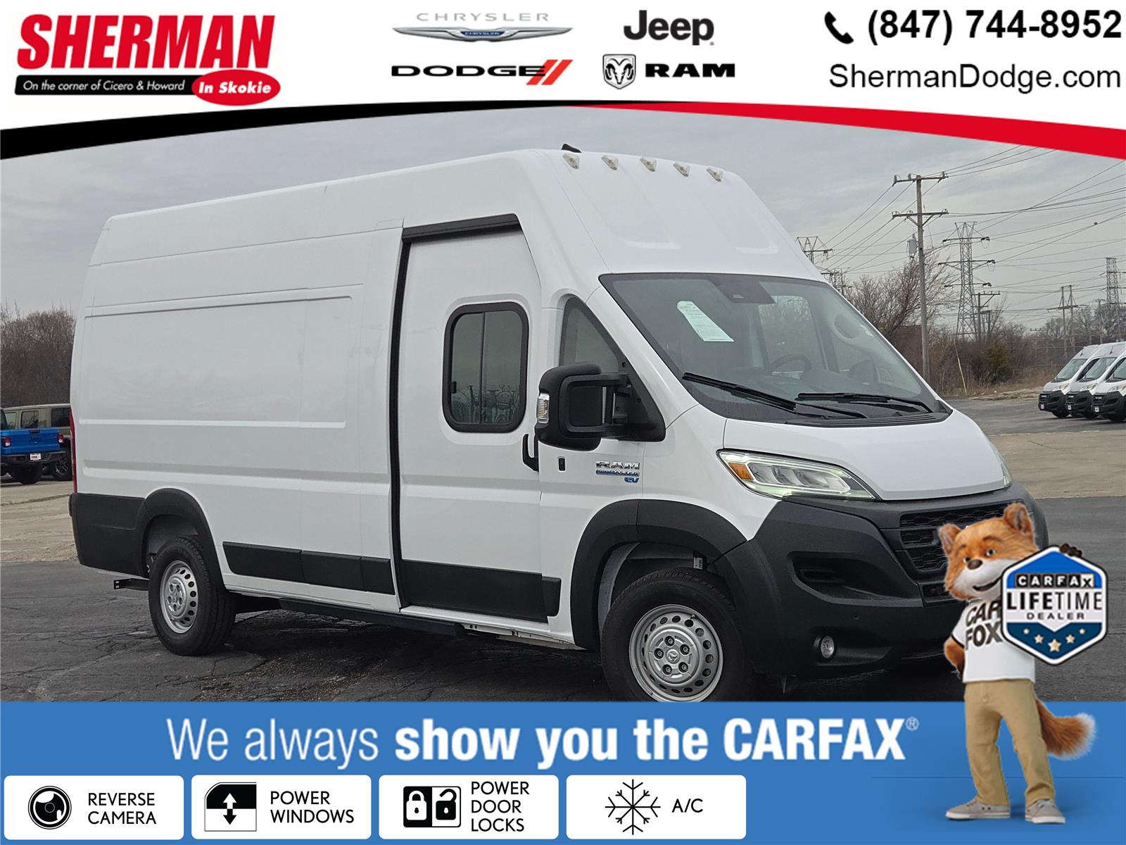 2024 RAM ProMaster EV Delivery 159 Super High Roof Step Van FWD