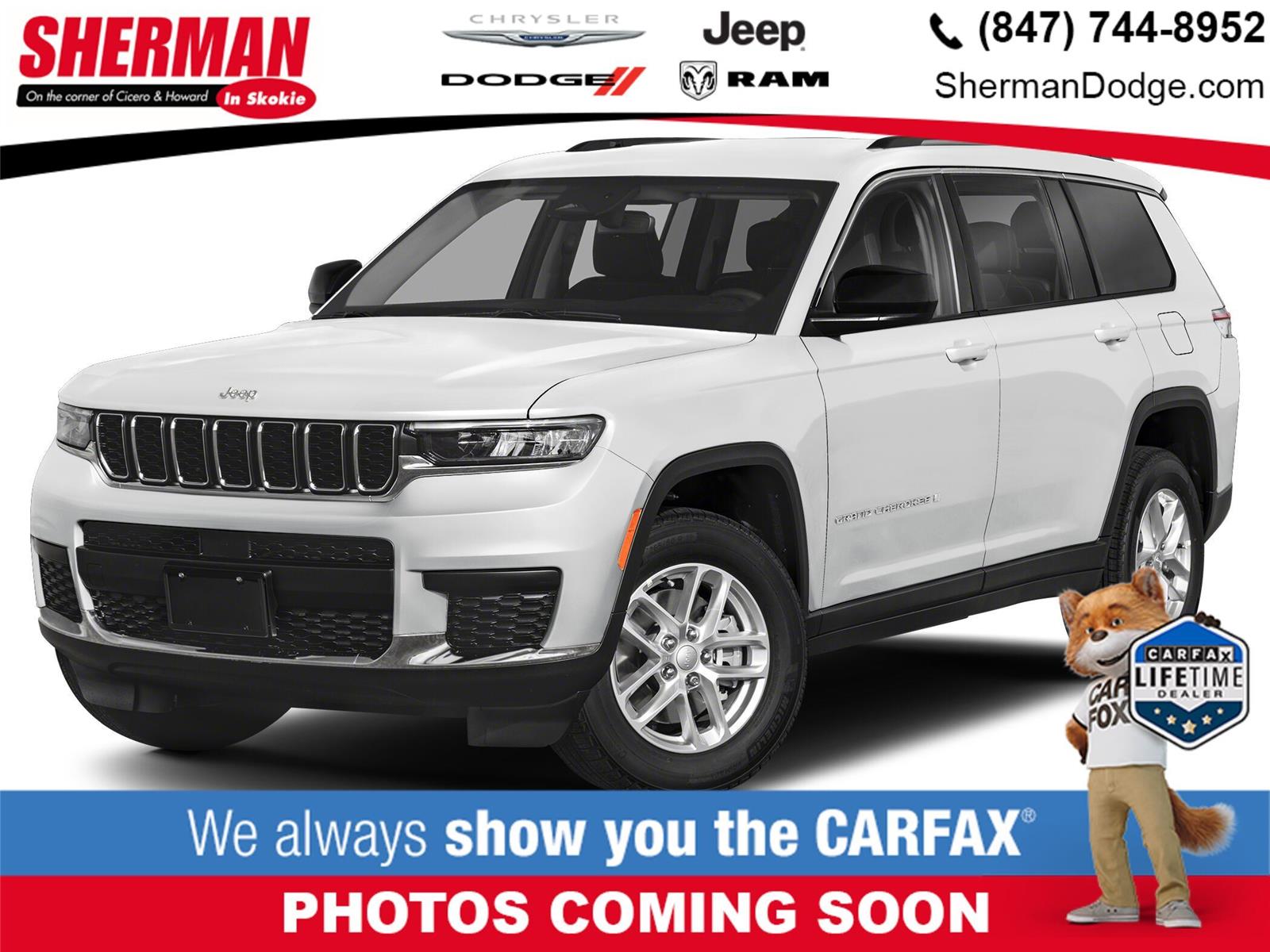 Bright White Clearcoat 2024 Jeep Grand Cherokee L Laredo RWD SUV / Crossover 4X2 8-Speed Automatic