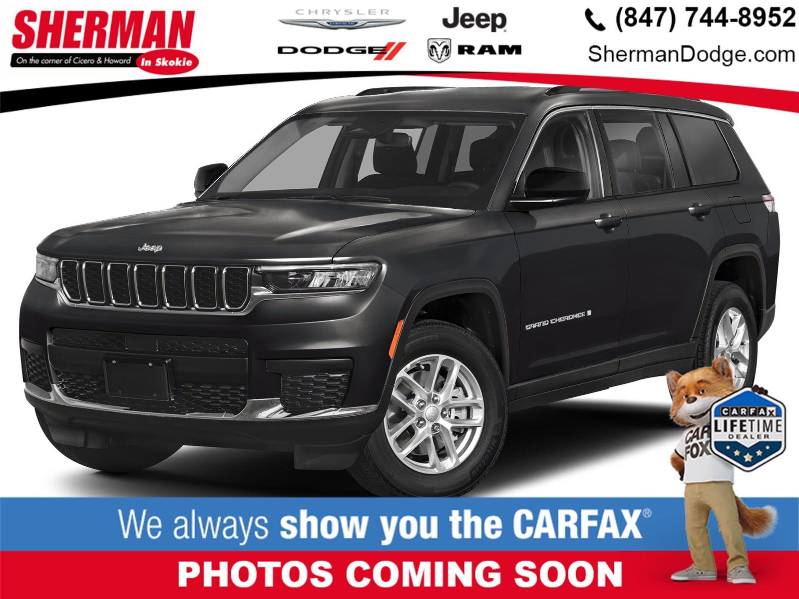 Diamond Black Crystal Pearlcoat 2024 Jeep Grand Cherokee L Laredo 4WD SUV / Crossover Four-Wheel Drive 8-Speed Automatic