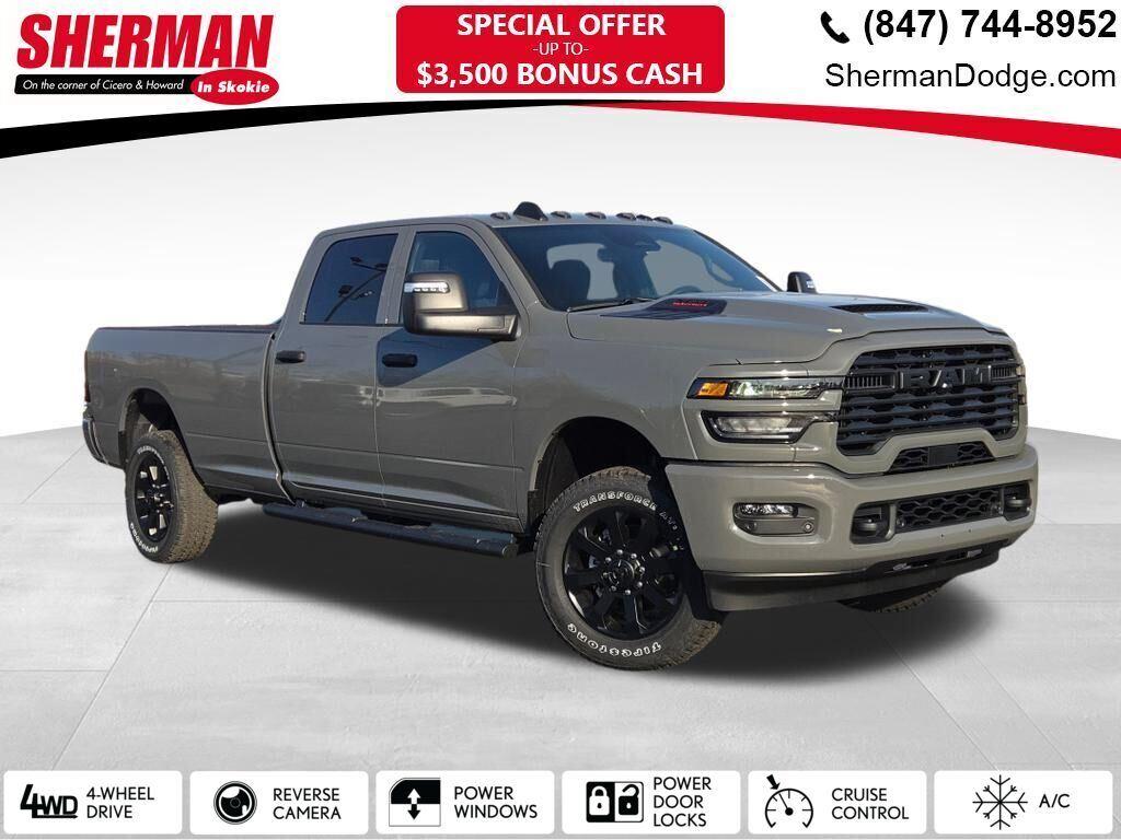 Ceramic Gray Clearcoat 2026 RAM 2500 Black Express Crew Cab LB 4WD Pickup Truck Four-Wheel Drive 8-Speed Automatic