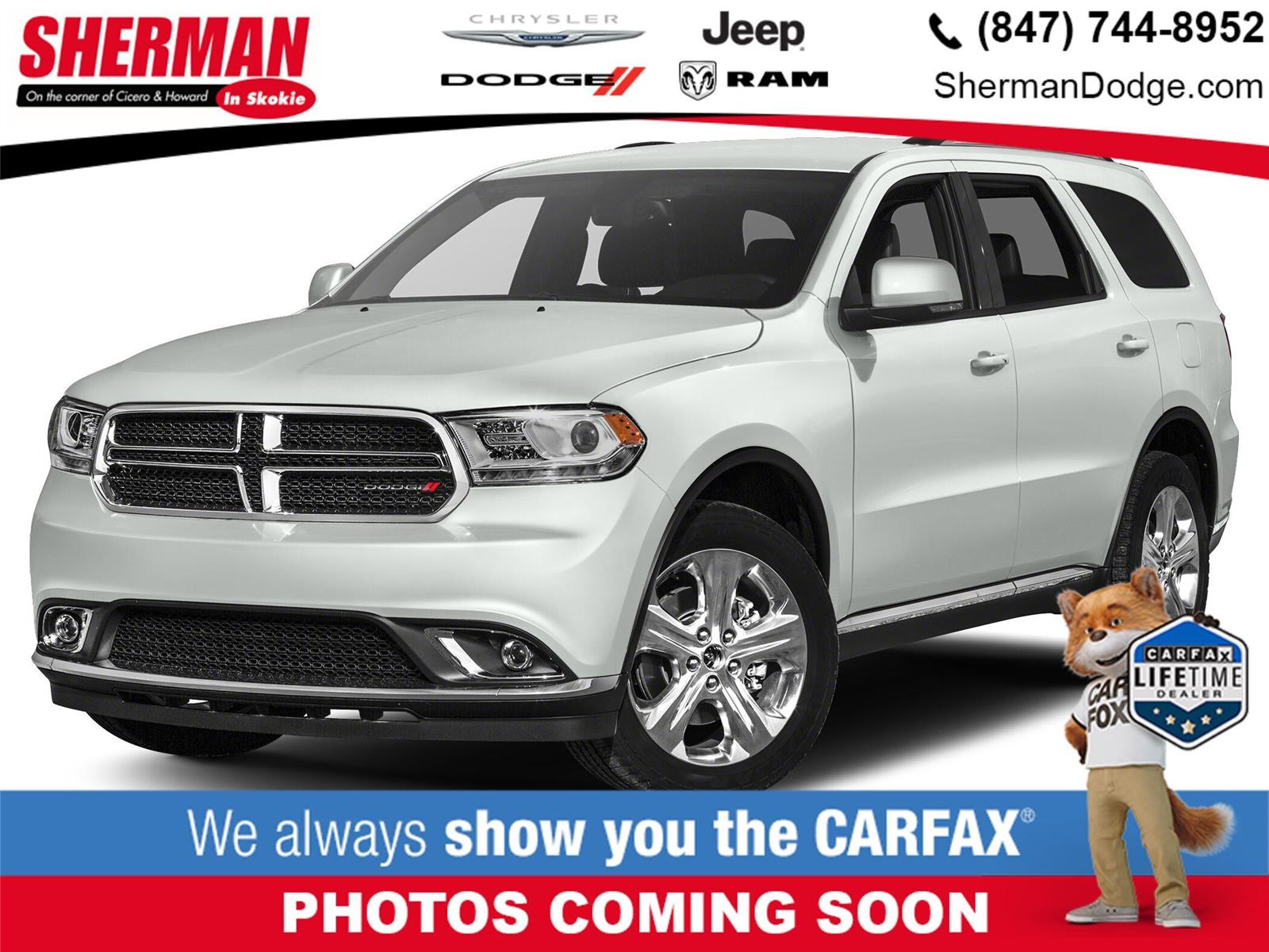 Bright White Clearcoat 2015 Dodge Durango SXT AWD SUV / Crossover All-Wheel Drive 8-Speed Automatic