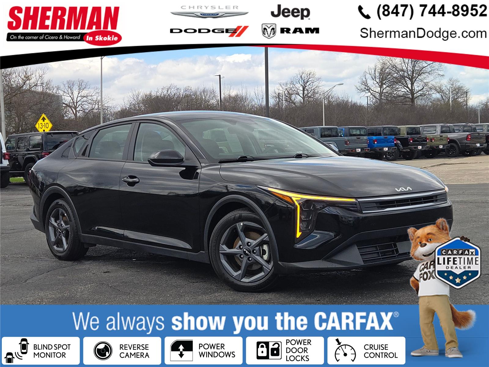 Aurora Black Pearl 2025 Kia K4 LXS FWD Sedan Front-Wheel Drive Continuously Variable Transmission