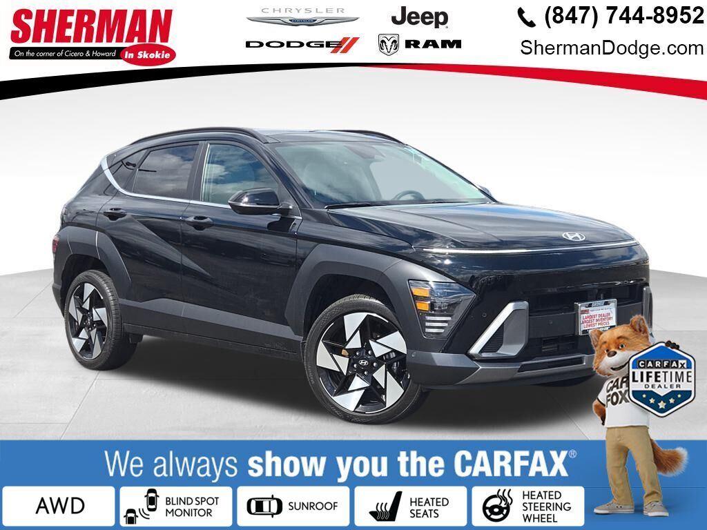 Abyss Black Pearl 2024 Hyundai Kona Limited AWD SUV / Crossover All-Wheel Drive Automatic