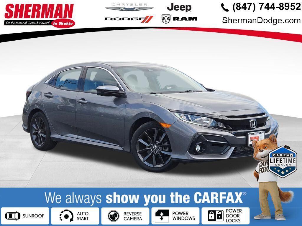 Polished Metal Metallic 2021 Honda Civic Hatchback EX FWD Hatchback Front-Wheel Drive Continuously Variable Transmission