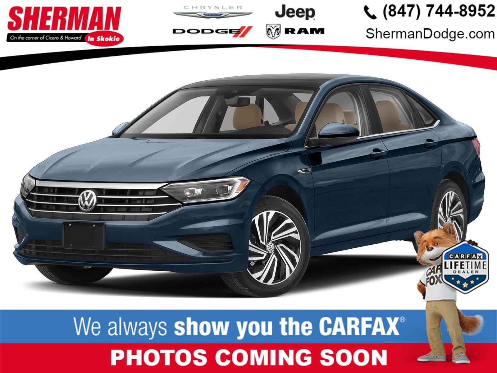 Silk Blue Metallic 2021 Volkswagen Jetta SE FWD Sedan Front-Wheel Drive Automatic