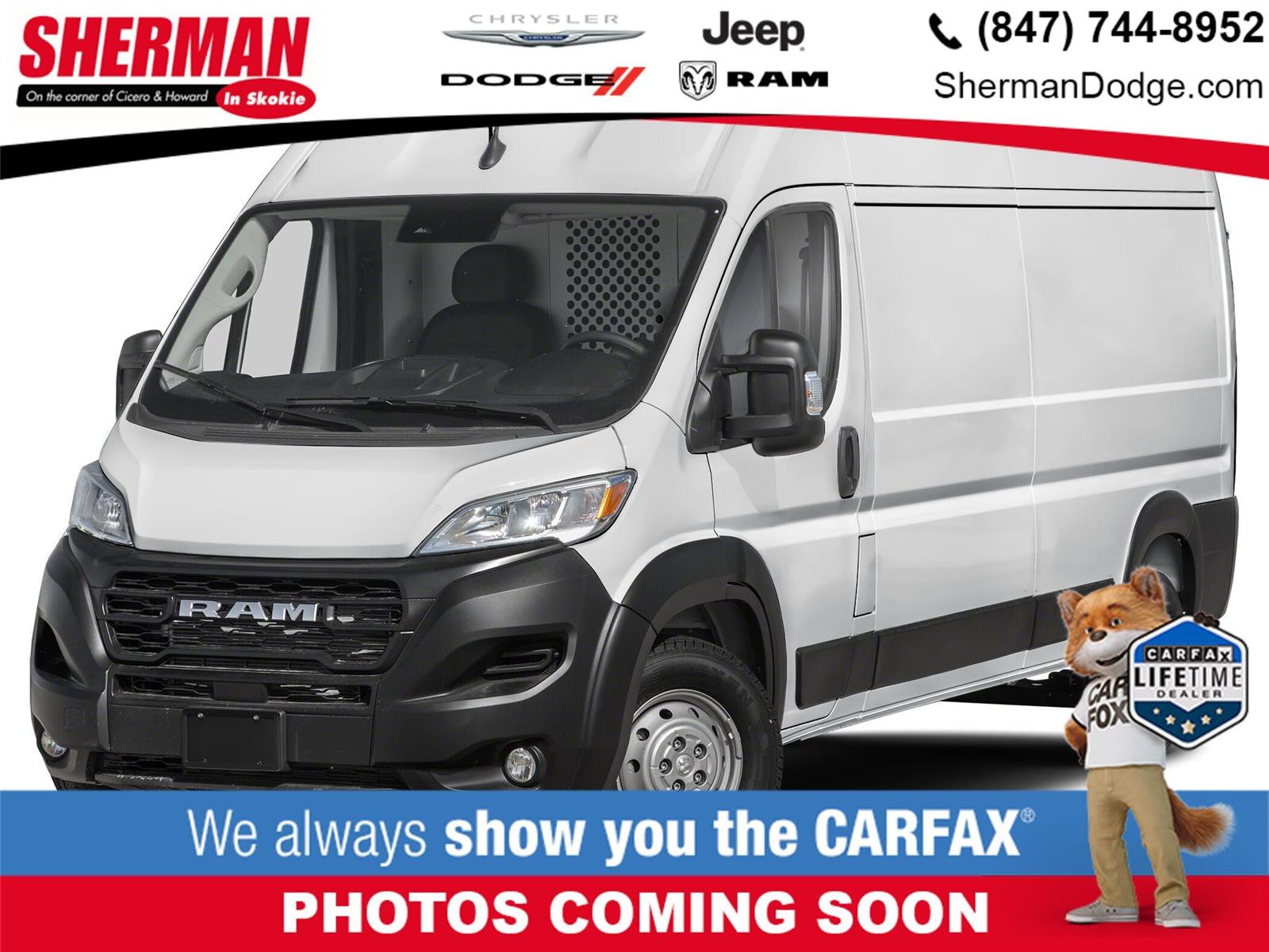 Bright White Clearcoat 2026 RAM ProMaster 2500 Tradesman 159 High Roof Cargo Van FWD Van Front-Wheel Drive Automatic