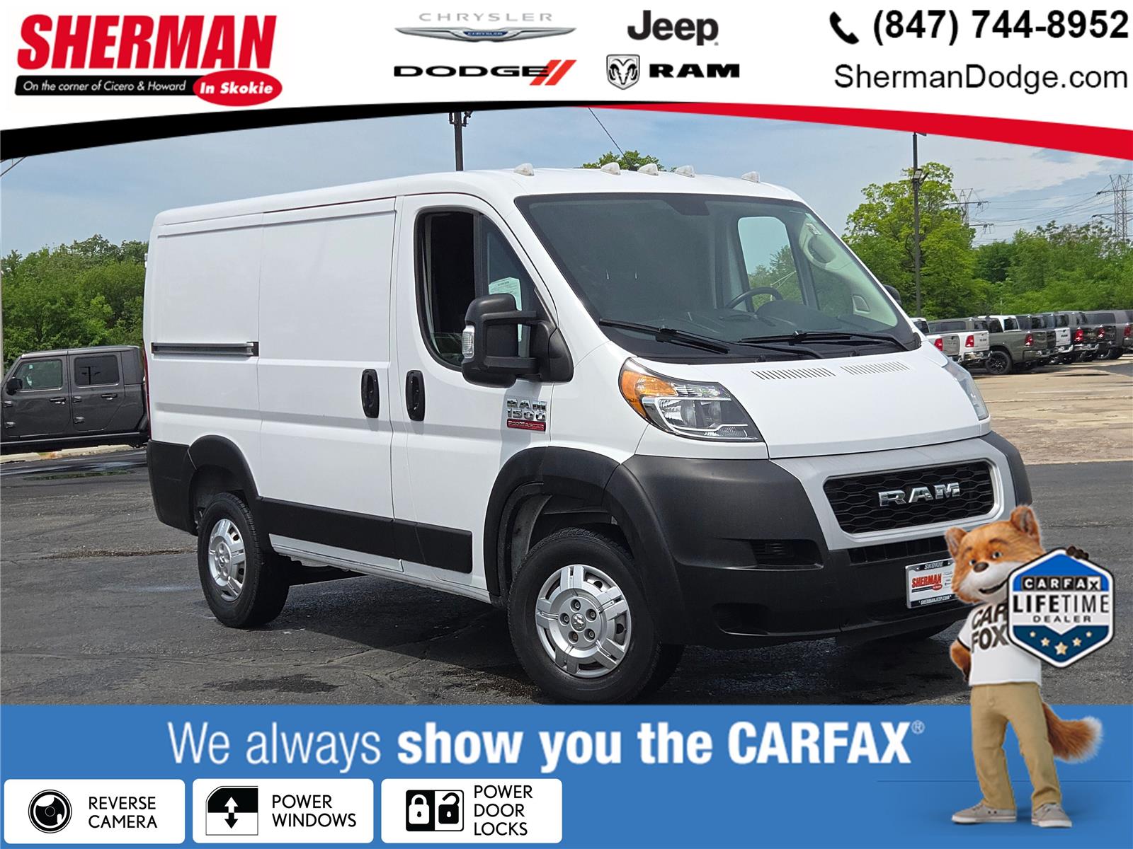 Bright White Clearcoat 2021 RAM ProMaster 1500 118 Low Roof Cargo Van FWD Van Front-Wheel Drive 6-Speed Automatic