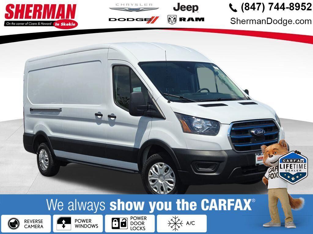 Oxford White 2023 Ford E-Transit 350 Medium Roof RWD Van Rear-Wheel Drive 1-Speed Dual Clutch