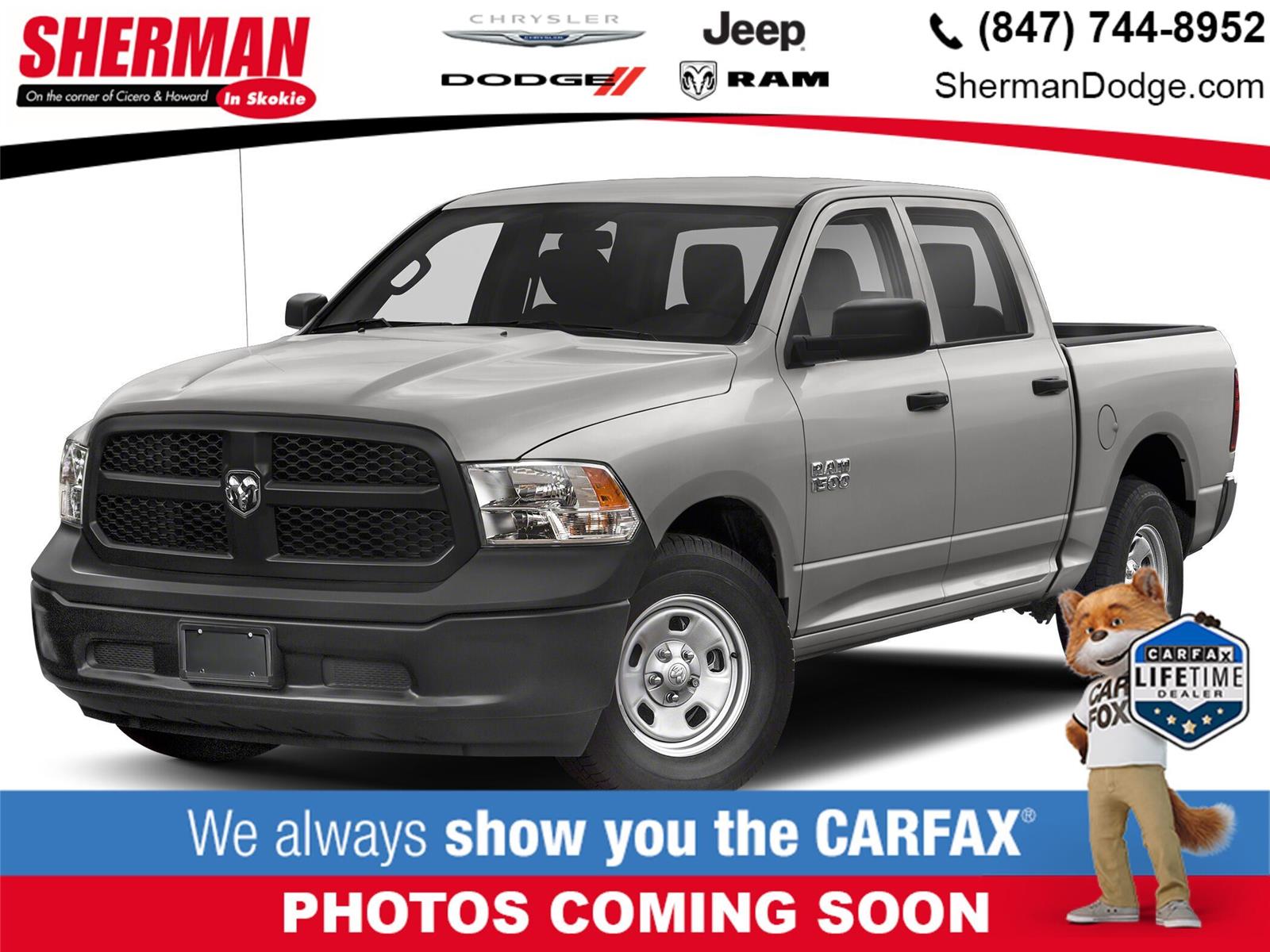 Bright Silver Metallic Clearcoat 2018 RAM 1500 Express Crew Cab 4WD Pickup Truck Four-Wheel Drive 8-Speed Automatic
