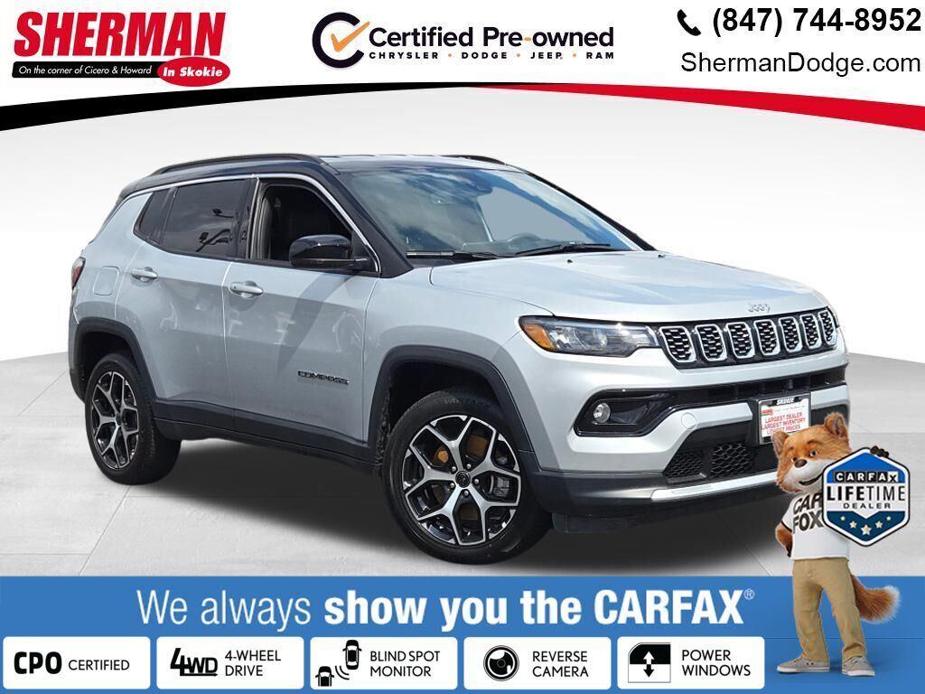 Silver Zynith Metallic Clearcoat 2025 Jeep Compass SUV / Crossover Four-Wheel Drive 8-Speed Automatic