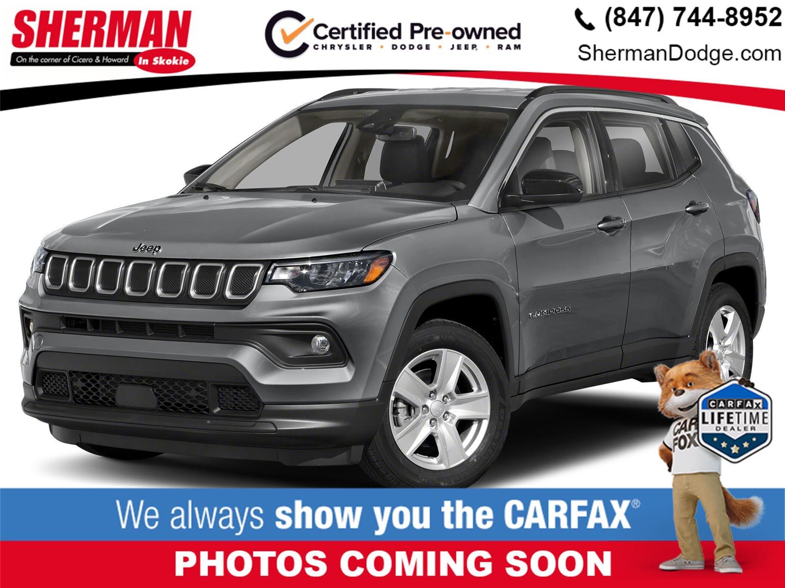 Billet Silver Metallic Clearcoat 2022 Jeep Compass SUV / Crossover Four-Wheel Drive 9-Speed Automatic
