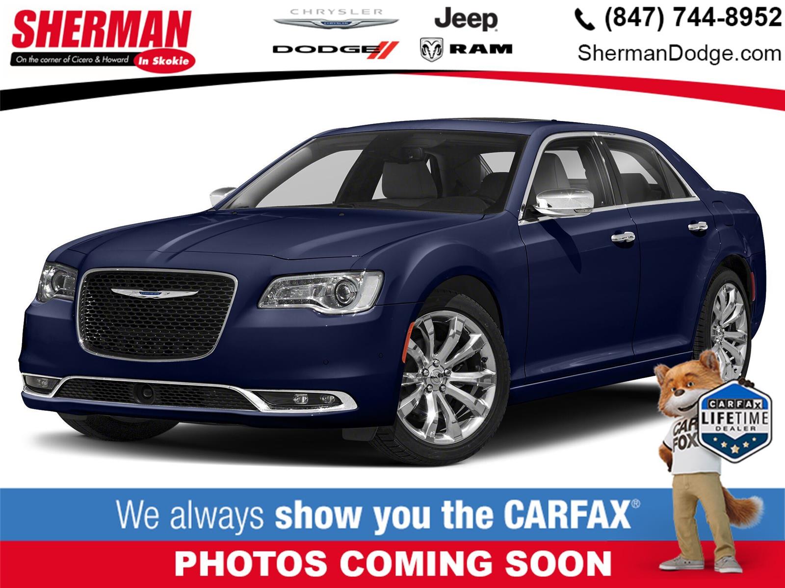 Ocean Blue Metallic Clearcoat 2019 Chrysler 300 Sedan Rear-Wheel Drive 8-Speed Automatic