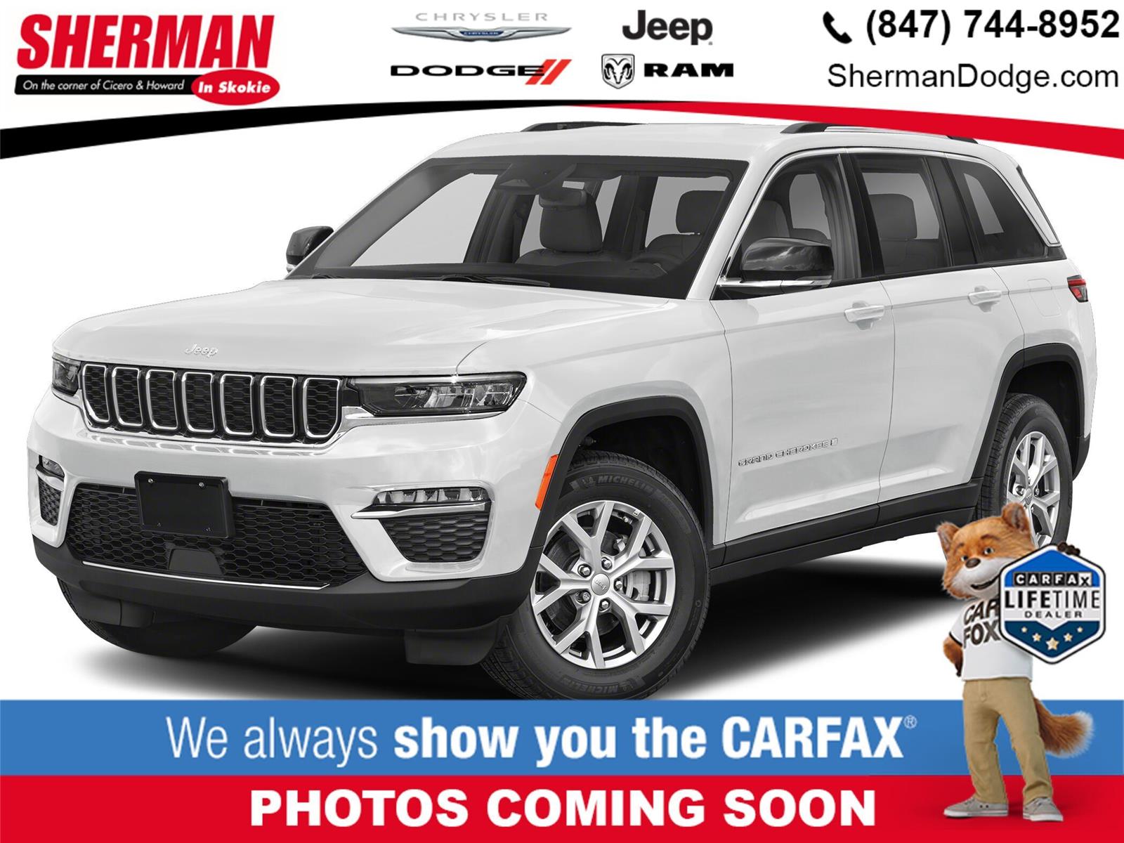 Bright White Clearcoat 2022 Jeep Grand Cherokee SUV / Crossover Four-Wheel Drive 8-Speed Automatic