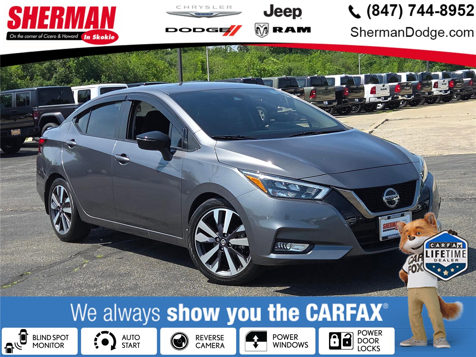 Gray (Gun Metallic) 2020 Nissan Versa Sedan Front-Wheel Drive Continuously Variable Transmission