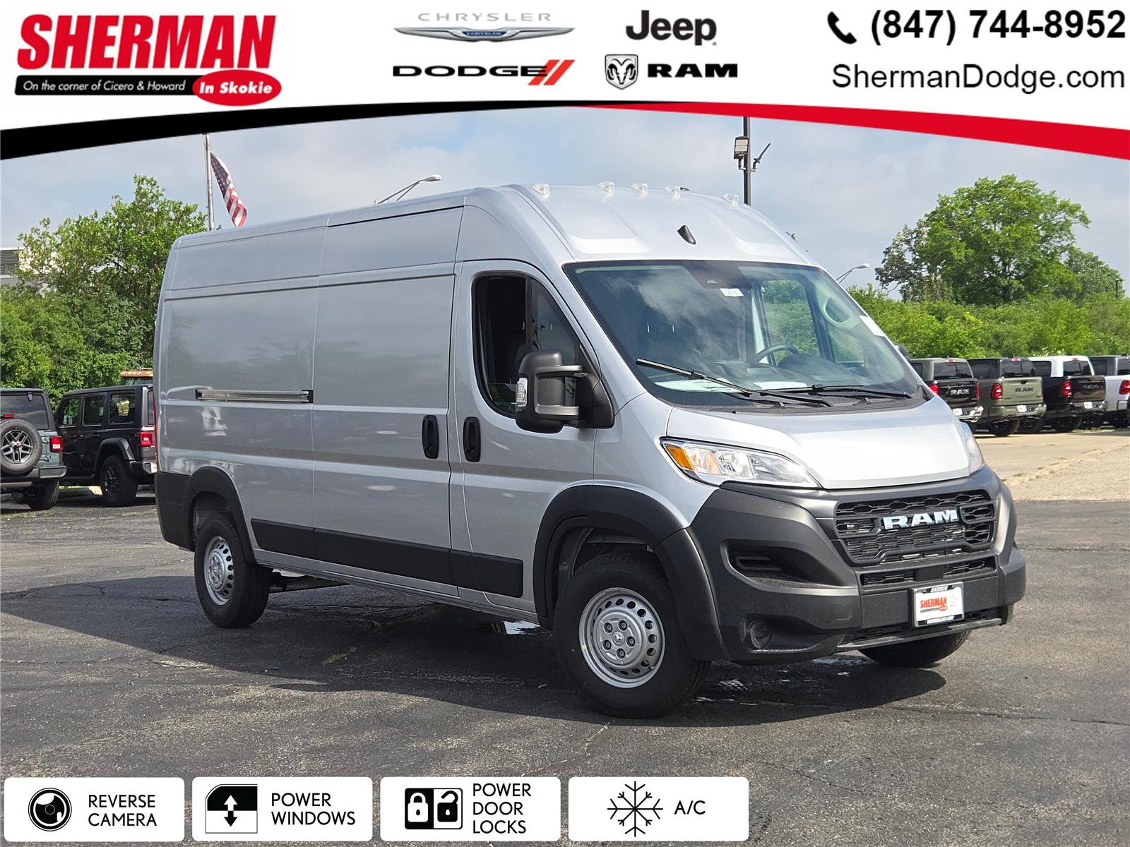 Bright Silver Metallic Clearcoat 2026 RAM ProMaster Van Front-Wheel Drive Automatic
