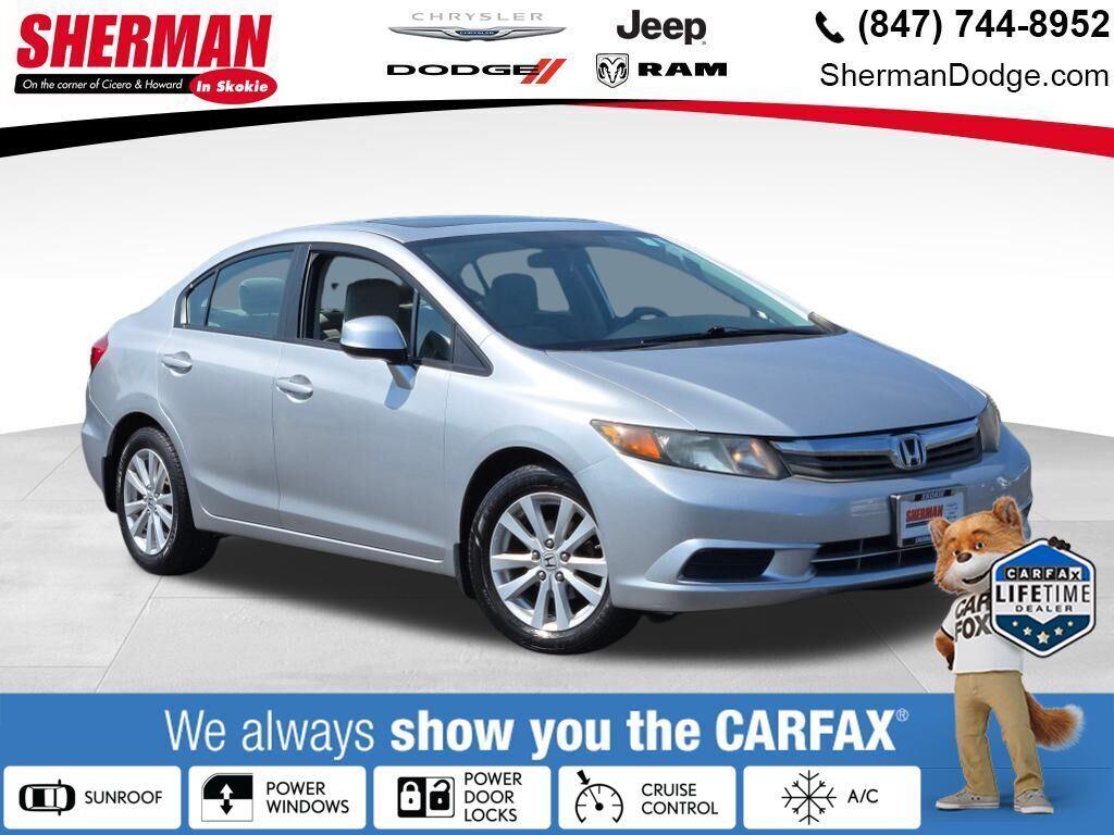 Silver 2012 Honda Civic Sedan  
