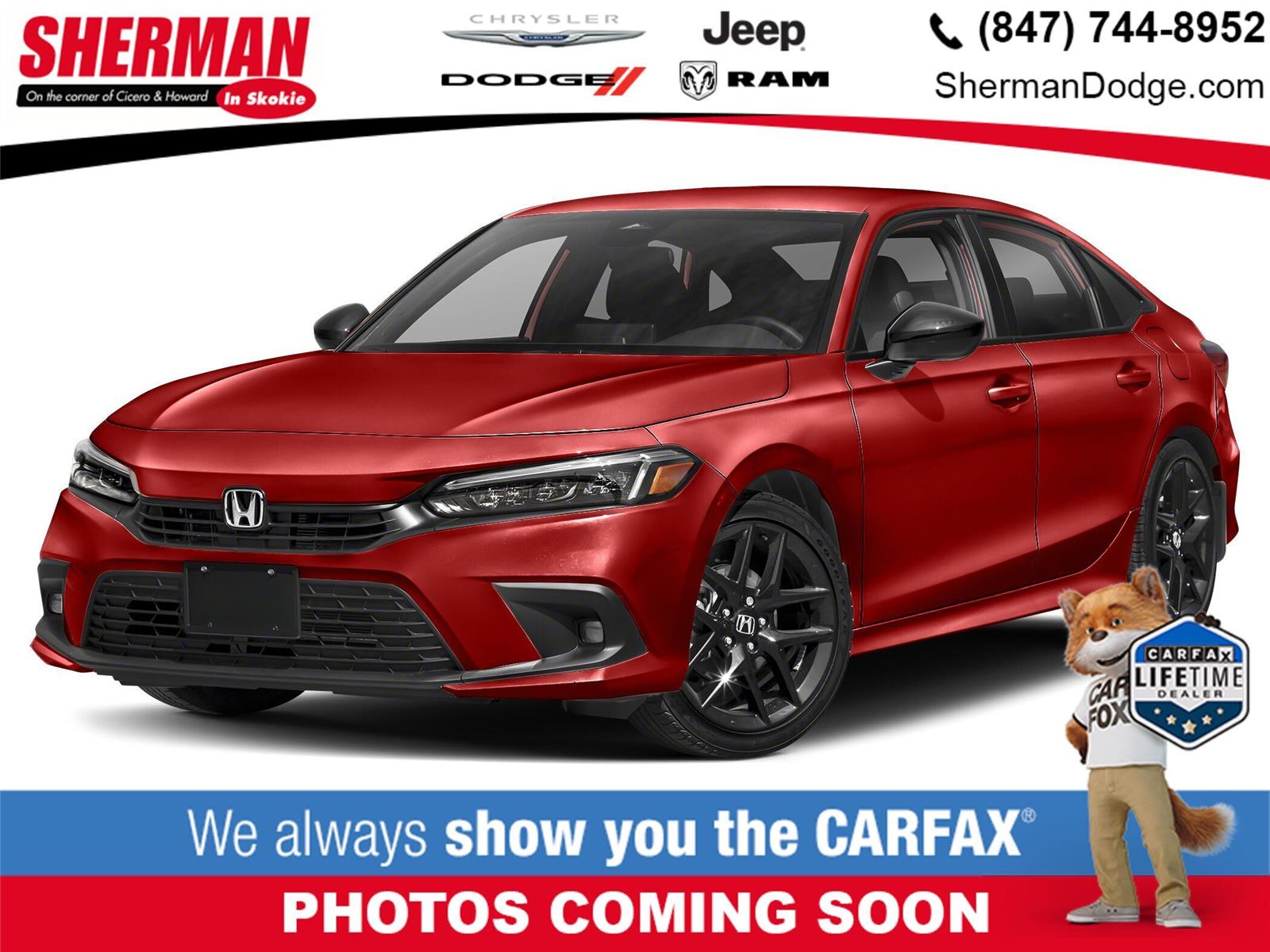 Rallye Red 2024 Honda Civic Sedan Front-Wheel Drive 7-Speed CVT