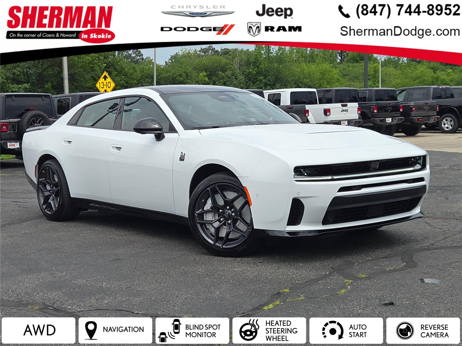White Knuckle 2026 Dodge Charger Sedan All-Wheel Drive 8-Speed Automatic