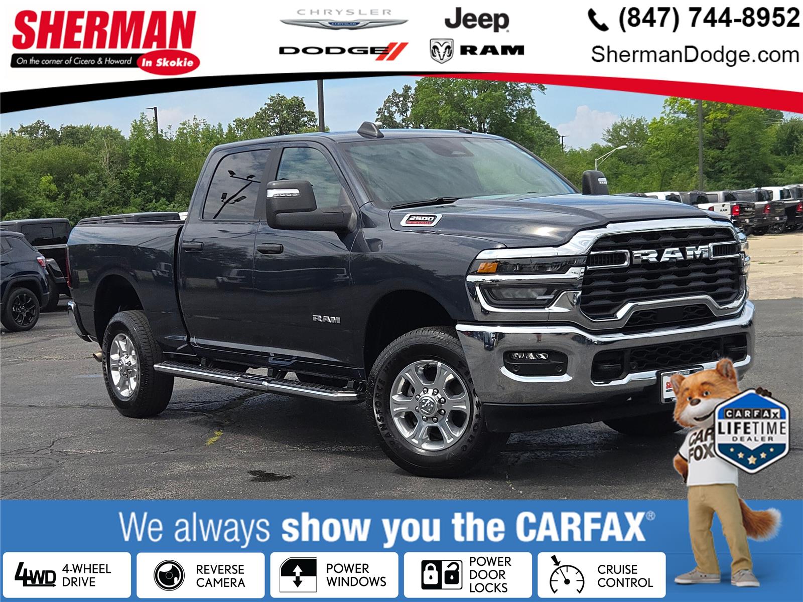 Forged Blue Metallic 2026 RAM 2500 Pickup Truck Four-Wheel Drive 8-Speed Automatic