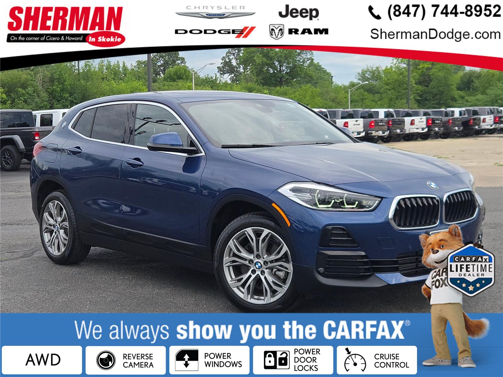 Phytonic Blue Metallic 2021 BMW X2 SUV / Crossover All-Wheel Drive Automatic